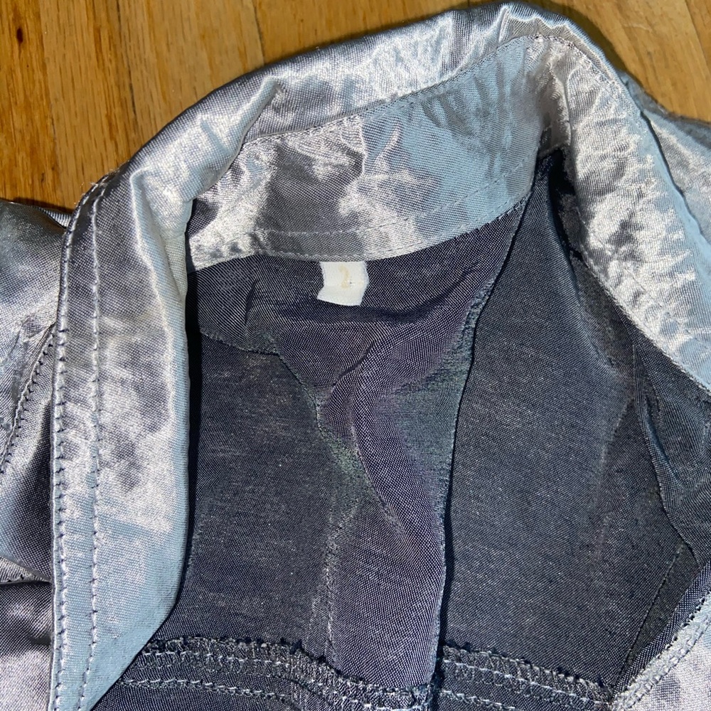 Metallic- looking button down top - Picture 4 of 4